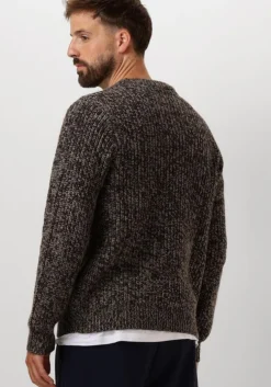 bruine anerkjendt trui aksune heavy crew knit