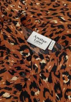 bruine another label midi jurk adeleide dress l/s