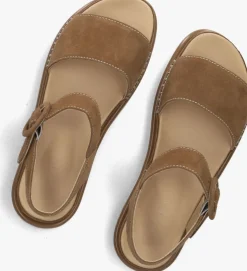 bruine ayana platte sandalen 11865