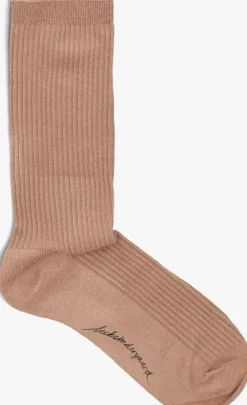 bruine becksondergaard sokken telma solid sock