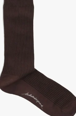 bruine becksondergaard sokken telma solid sock
