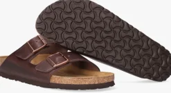 bruine birkenstock slippers arizona