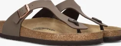 bruine birkenstock teenslippers gizeh heren
