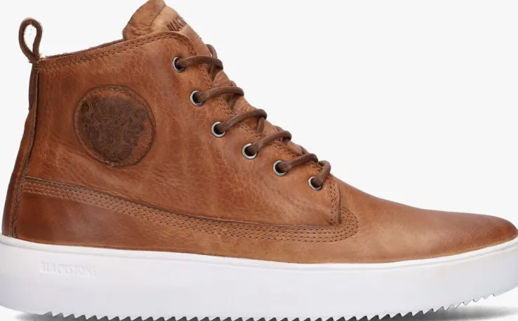 bruine blackstone hoge sneakers aspen