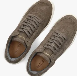 bruine blackstone lage sneakers cg181