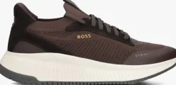 bruine boss lage sneakers ttnm evo runn