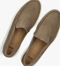 bruine boss loafers sienne