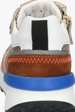 bruine braqeez lage sneakers vic vienna