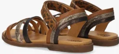 bruine bullboxer platte sandalen alm003f1s