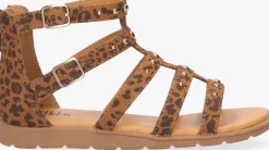 bruine bullboxer platte sandalen agg021f1s