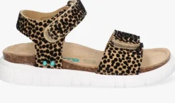 bruine bunniesjr platte sandalen bregje beach