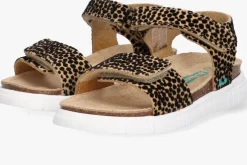 bruine bunniesjr platte sandalen bregje beach