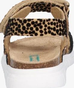 bruine bunniesjr platte sandalen bregje beach