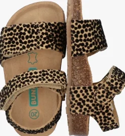 bruine bunniesjr platte sandalen bimi beach