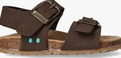 bruine bunniesjr platte sandalen bonny beach