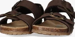 bruine bunniesjr platte sandalen bonny beach