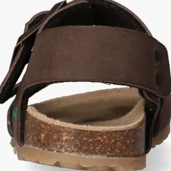 bruine bunniesjr platte sandalen bonny beach