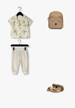 bruine bunniesjr platte sandalen briz beach