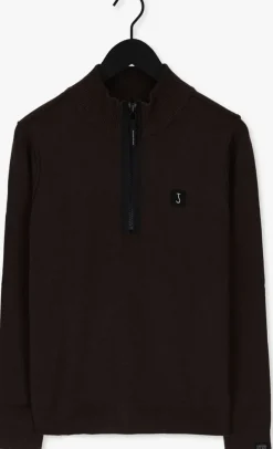 bruine butcher of blue trui clifden halfzip