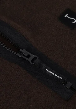 bruine butcher of blue trui clifden halfzip