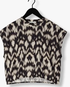 bruine by-bar blouses lode brown batik blouse