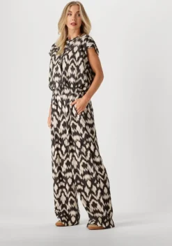 bruine by-bar wijde broek benji brown batik pants