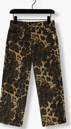 bruine call me frankie straight leg jeans leopard pants