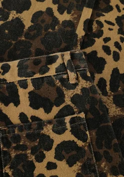 bruine call me frankie straight leg jeans leopard pants