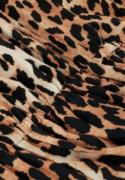 bruine catwalk junkie mini jurk dr leopard