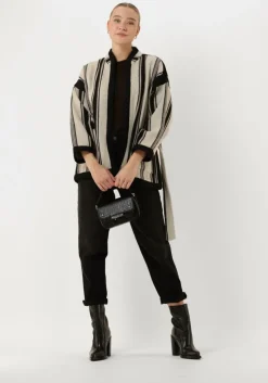 bruine cc heart trui elsa diamond knit blouse, short sleeves