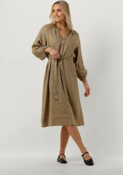 bruine circle of trust midi jurk pauline dress