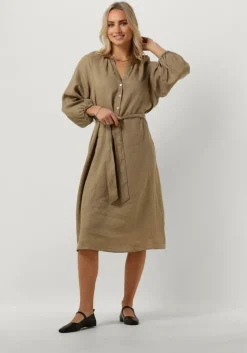 bruine circle of trust midi jurk pauline dress