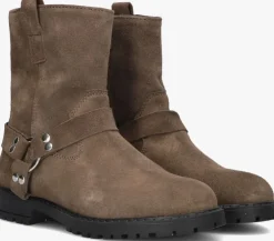 bruine clic! biker boots 21125
