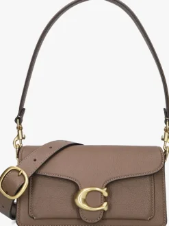 bruine coach schoudertas tabby 20