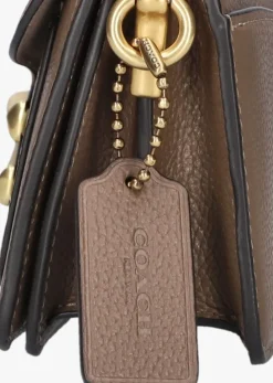 bruine coach schoudertas tabby 20