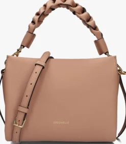 bruine coccinelle schoudertas boheme grana double