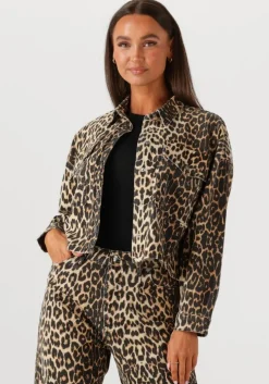 bruine co'couture blouses leocc denim crop shirt