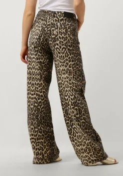 bruine co'couture straight leg jeans leo denim panel pant