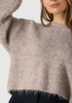 bruine co'couture truien/vesten coralee crop knit