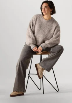 bruine co'couture truien/vesten coralee crop knit