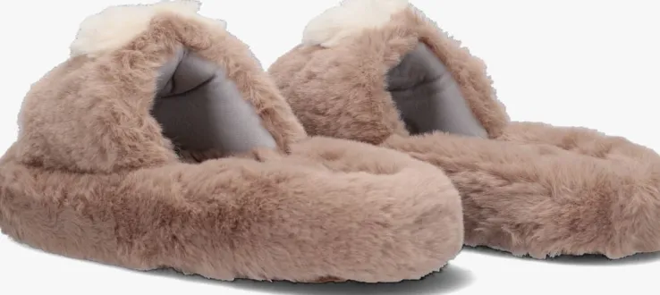 bruine colors of california pantoffels heart