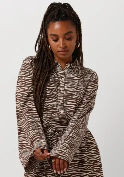 bruine colourful rebel blouses tia zebra kimono sleeve blouse