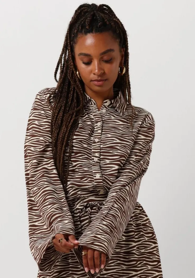 bruine colourful rebel blouses tia zebra kimono sleeve blouse