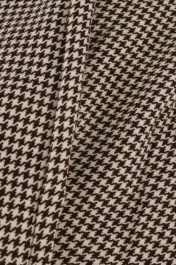 bruine colourful rebel pantalon rus jacquard dogtooth straight pants