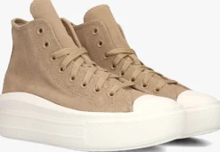 bruine converse hoge sneakers chuck taylor all star move hi