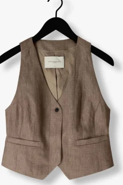 bruine copenhagen muse gilet cmnature-waistcoat