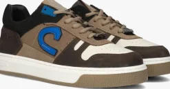 bruine cruyff junior lage sneakers trophy mid