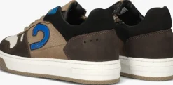 bruine cruyff junior lage sneakers trophy mid