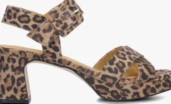 bruine ctwlk sandalen met hak amouch