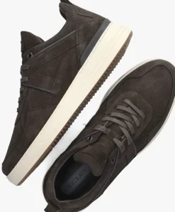 bruine cycleur de luxe lage sneakers piste